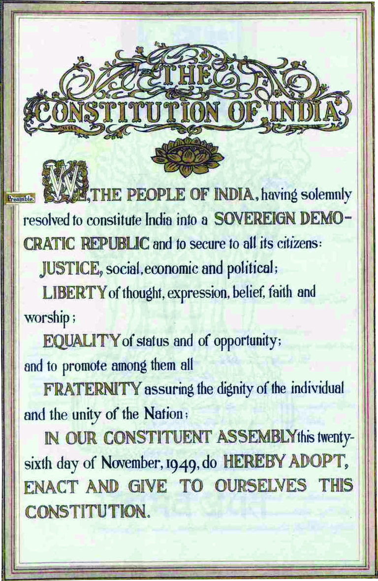 consitution preamble